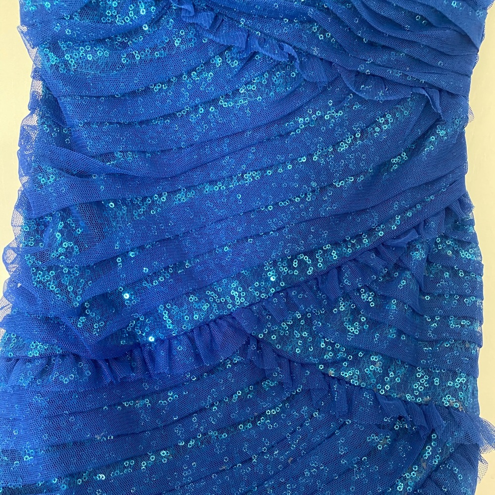💚💙Blue Green Sequin Dress, size 5/6💙💚 - Picture 3 of 4